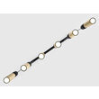Lustra moderna neagra-aurie detalii sferice negre 6xGU10/60W Alas 2008 Jupiter
